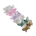 Hebilla transparente diseño mariposa 12pc