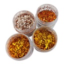 Glitter mix de 4 tonos de dorado