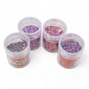 Glitter mix de 4 tonos de rosa