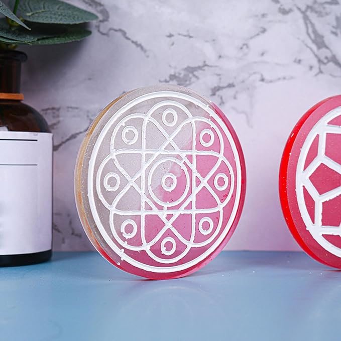Molde de silicona circular posavasos 8cm