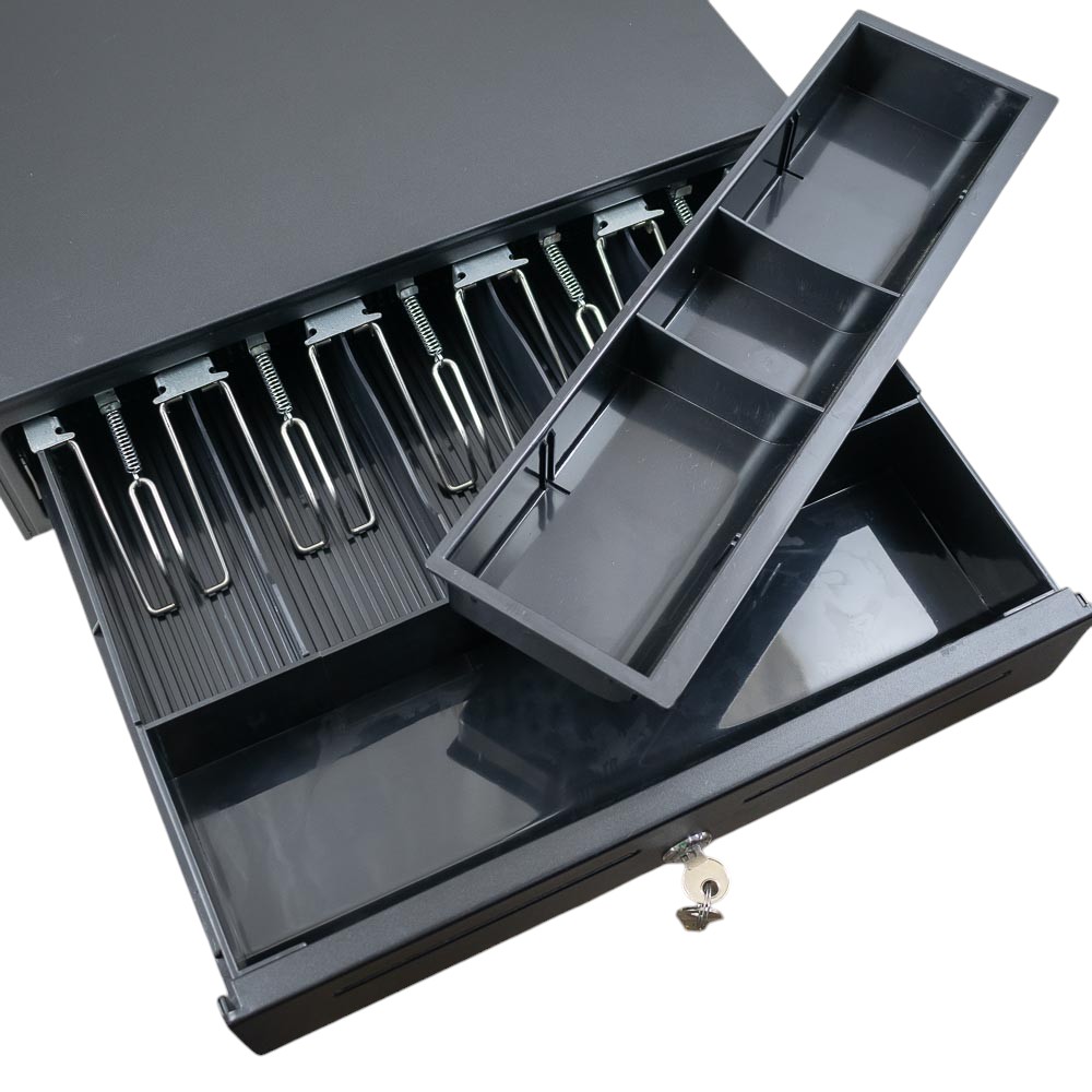 Caja registradora de metal 5 compartimiento