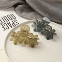 Pinza diseño flores con brillo 8cm
