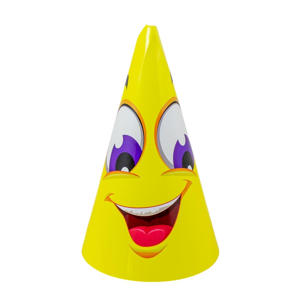 Bonete de cartón emoticón 10 piezas