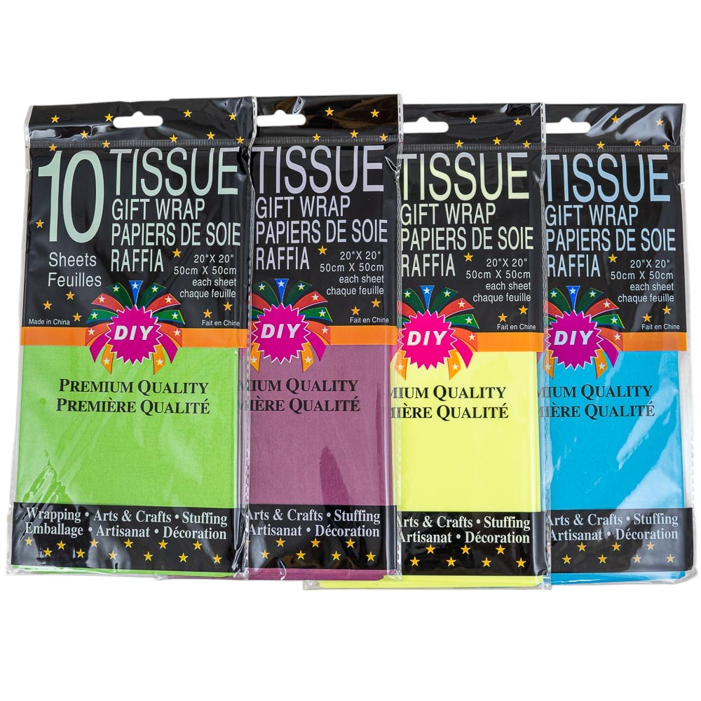 Papel de seda liso 10pc 50cmx50cm
