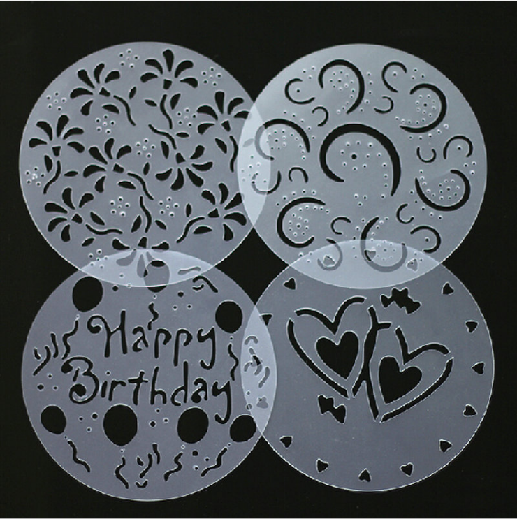 Molde para torta trasparente 4pc