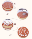 MOLDE P/TORTA TRANSPARENTE 4PC