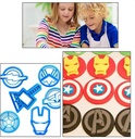 Molde avengers 6 piezas