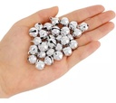 Campana de cobre plata 18mm 30 piezas
