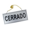 Cartel Abierto/Cerrado 20*9CM
