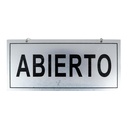 Cartel Abierto/Cerrado 20*9CM