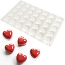 Molde de silicona corazones 35 cavidades 30*17cm