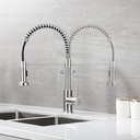 Grifo de cocina gourmet con tirón flexible