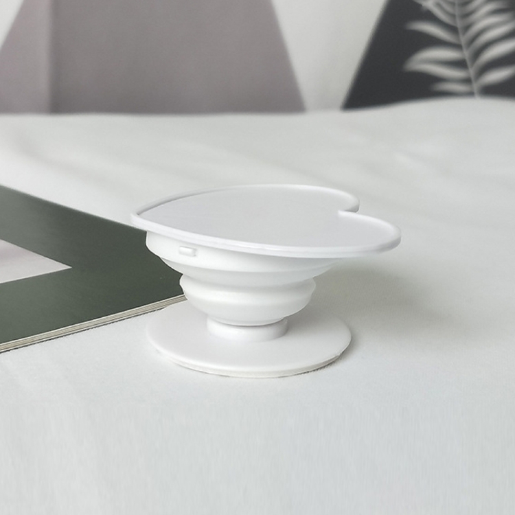 Soporte para smartphone forma corazón blanco