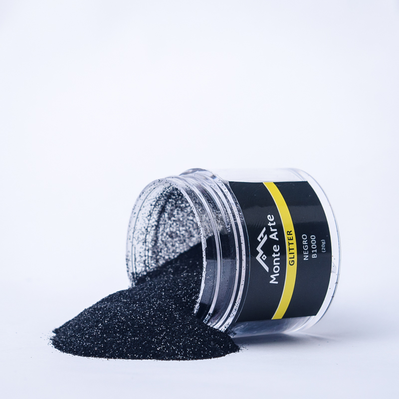 Glitter MONTEARTE negro 20G
