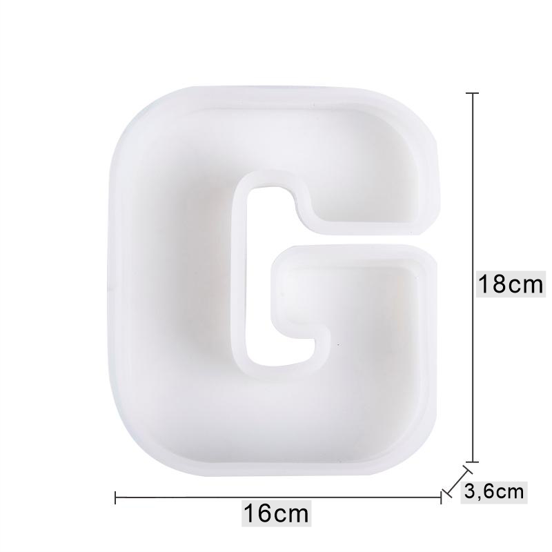 Molde de silicona letra G 180*155MM