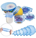 Tapas de silicona para alimentos 6pc 120g