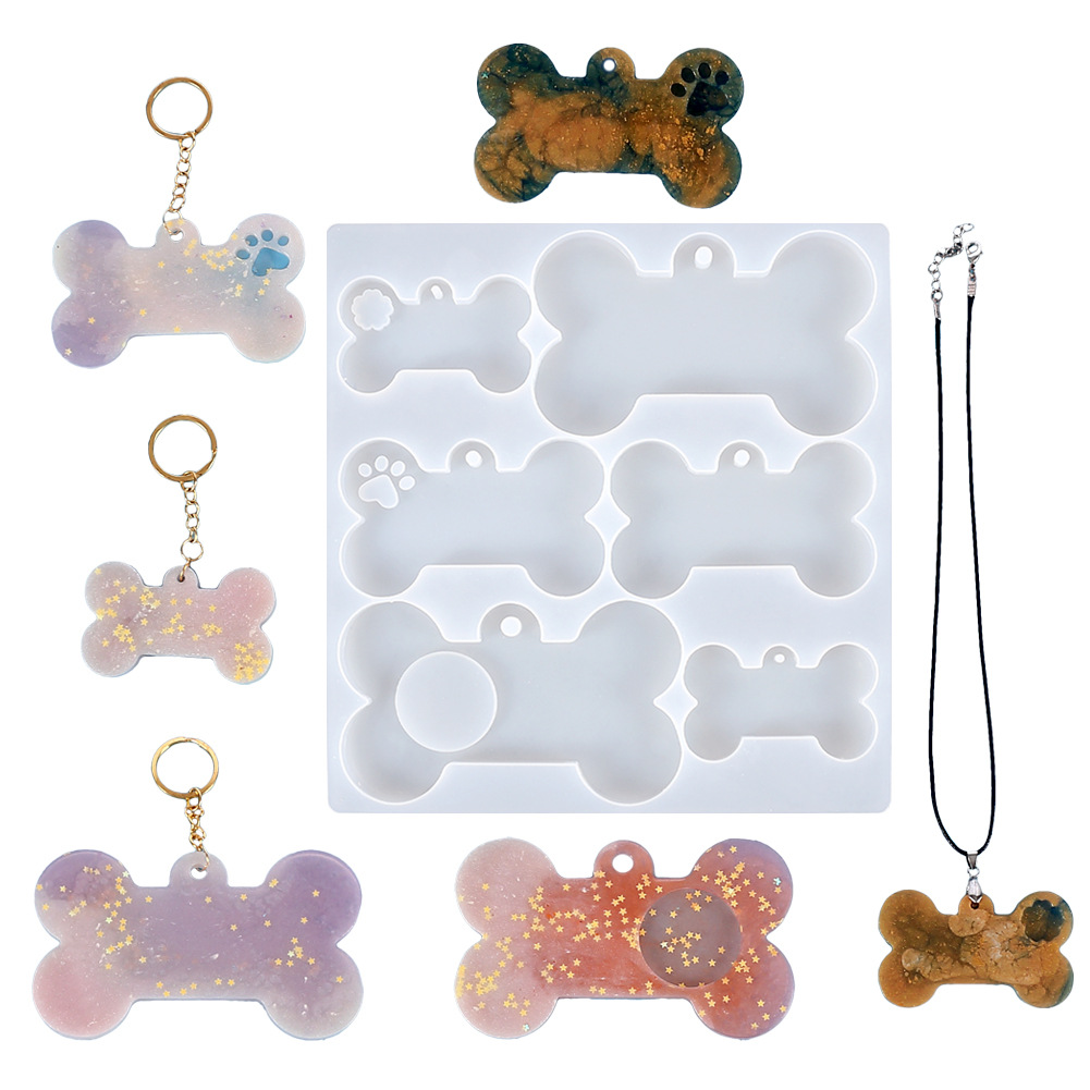 Molde de silicona mix de placas huesito