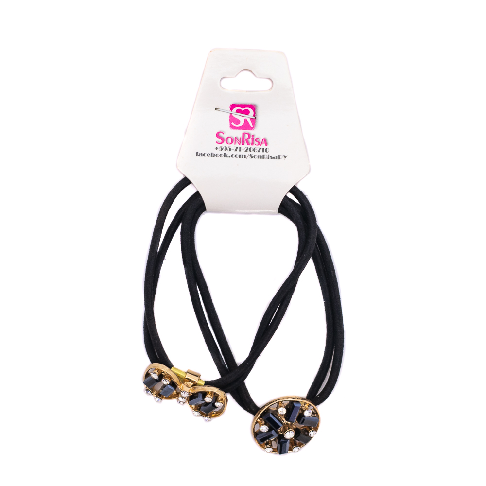 Agogo con piedras y strass 2 piezas