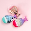Brocha forma sirena 3pc