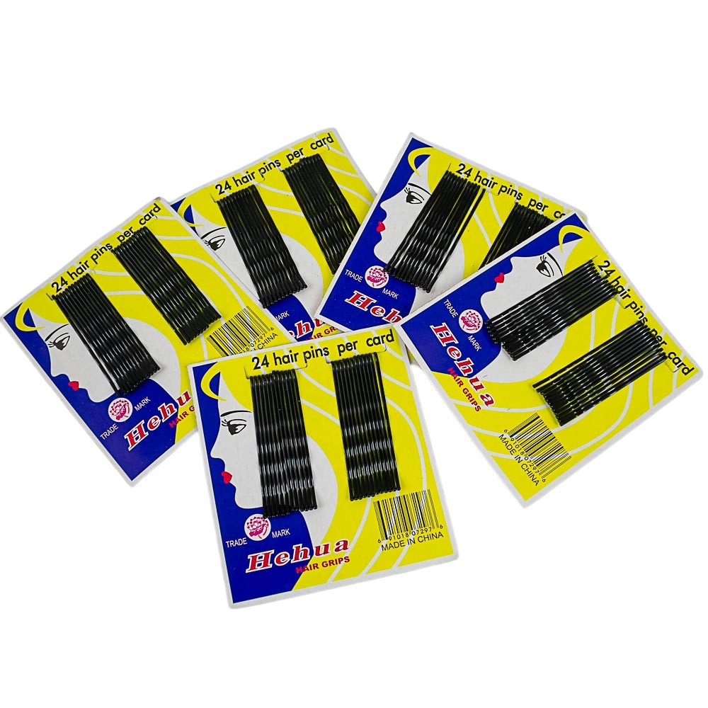 Hebilla invisible negro 5 blister