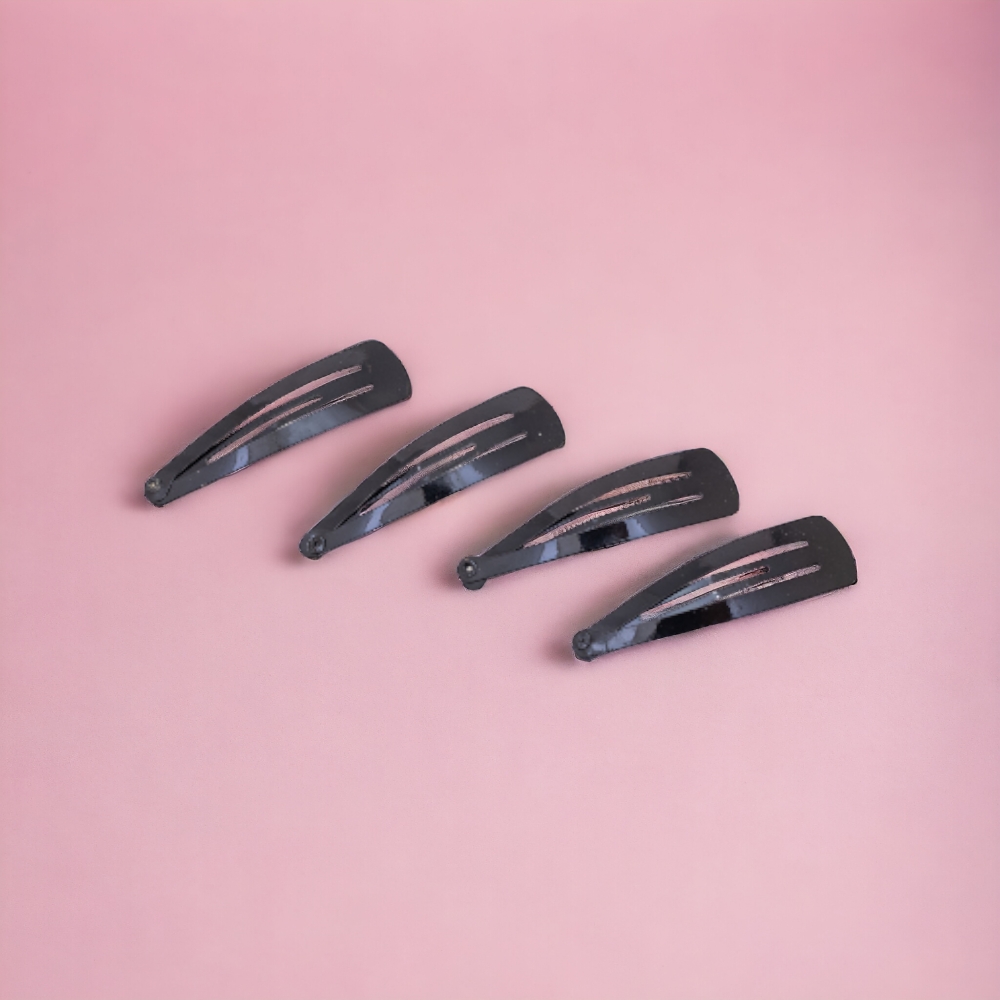 Hebilla tic tac 5.5cm negro 12 piezas