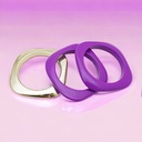 Pulsera acrílica cuadrado 3 piezas