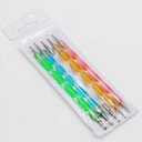 Punteros punzon, doble punta 5PC