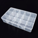 Caja transparente 15 compartimiento