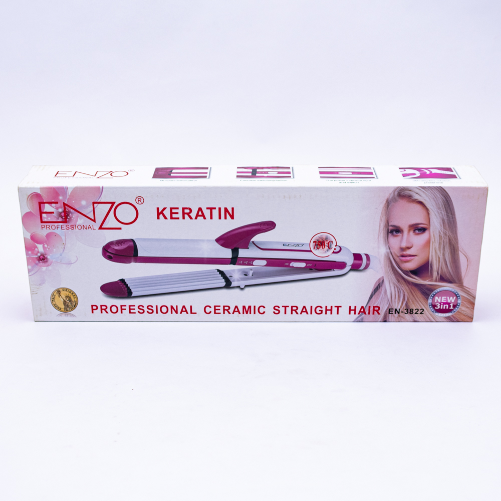 Planchita enzo keratin 3in1
