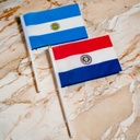 Bandera pequeña de mano Paraguay 14*21cm