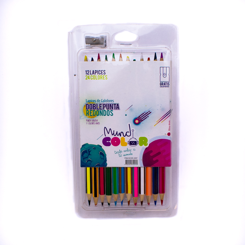 Lápiz doble de 12 colores