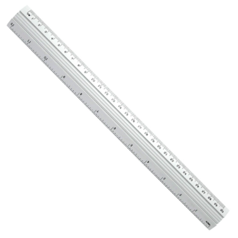 Regla de aluminio 30cm