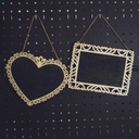Mini pizarra de madera para colgar 20*15cm