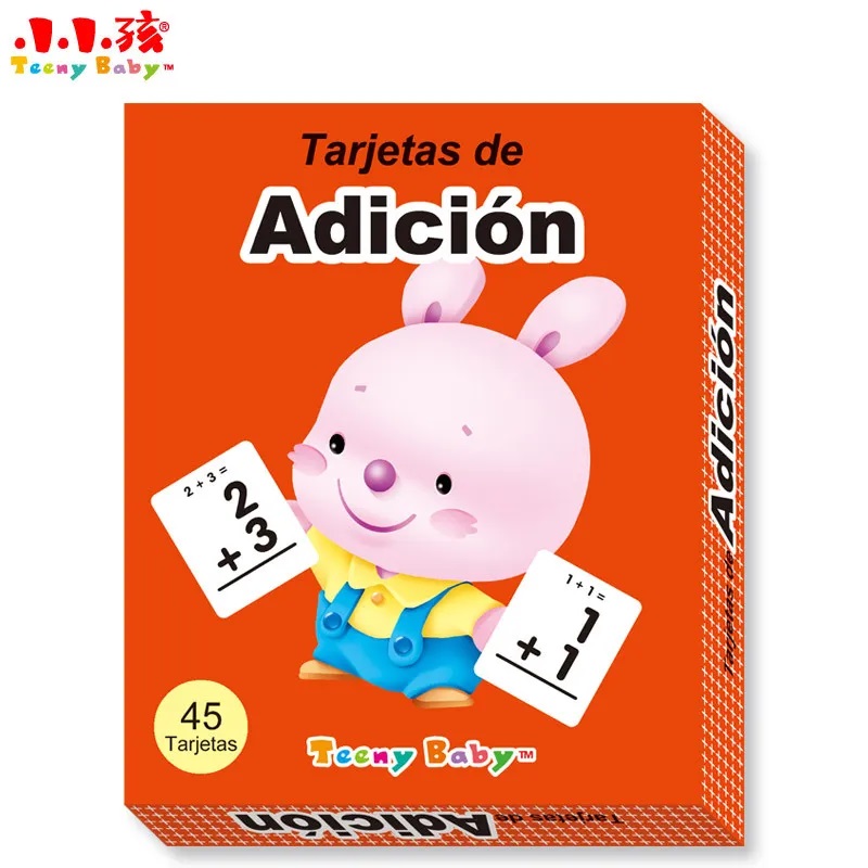 Tarjetas didácticas de matemáticas.