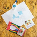 Papel quilling kit de 4 piezas