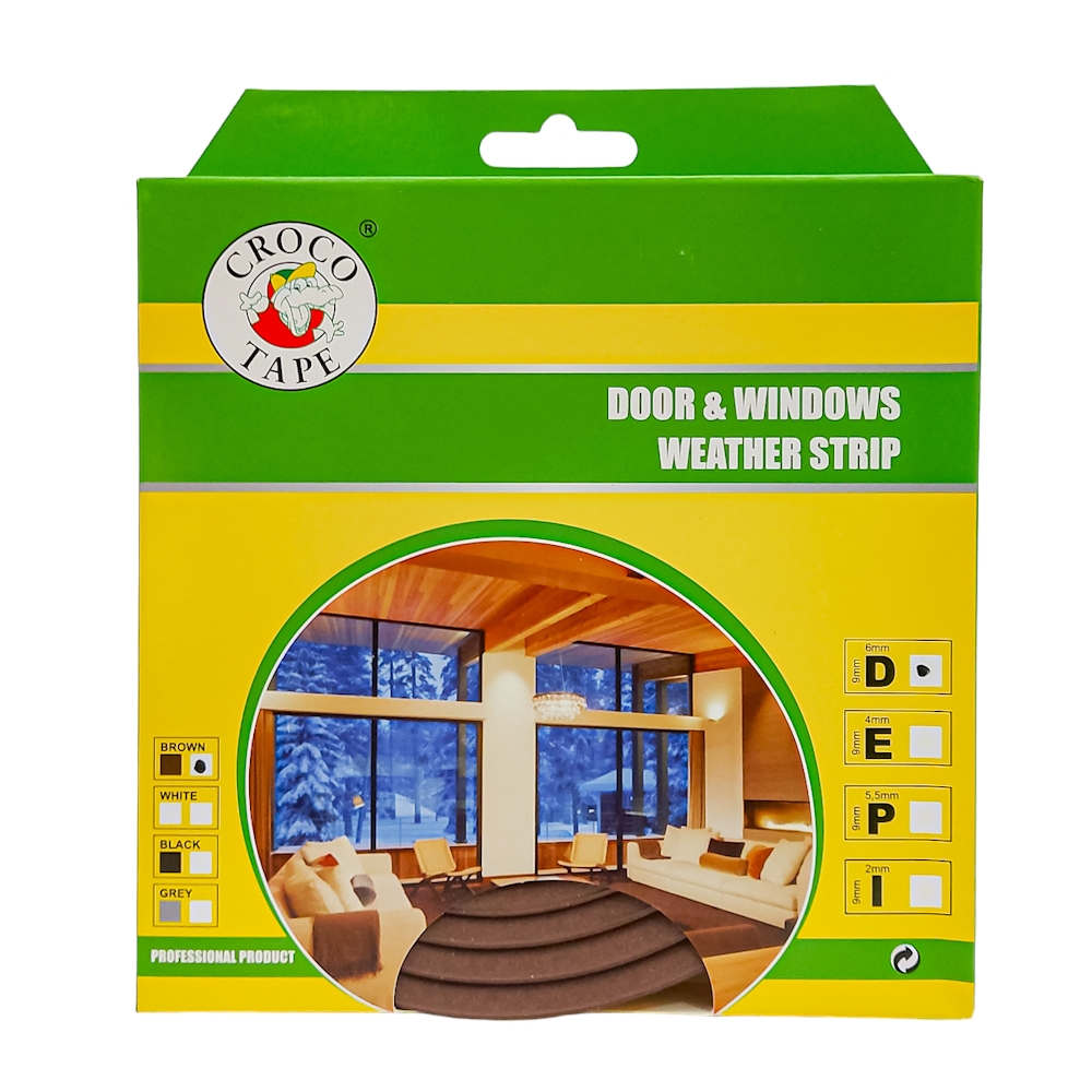 Burlete de goma para puertas y ventanas