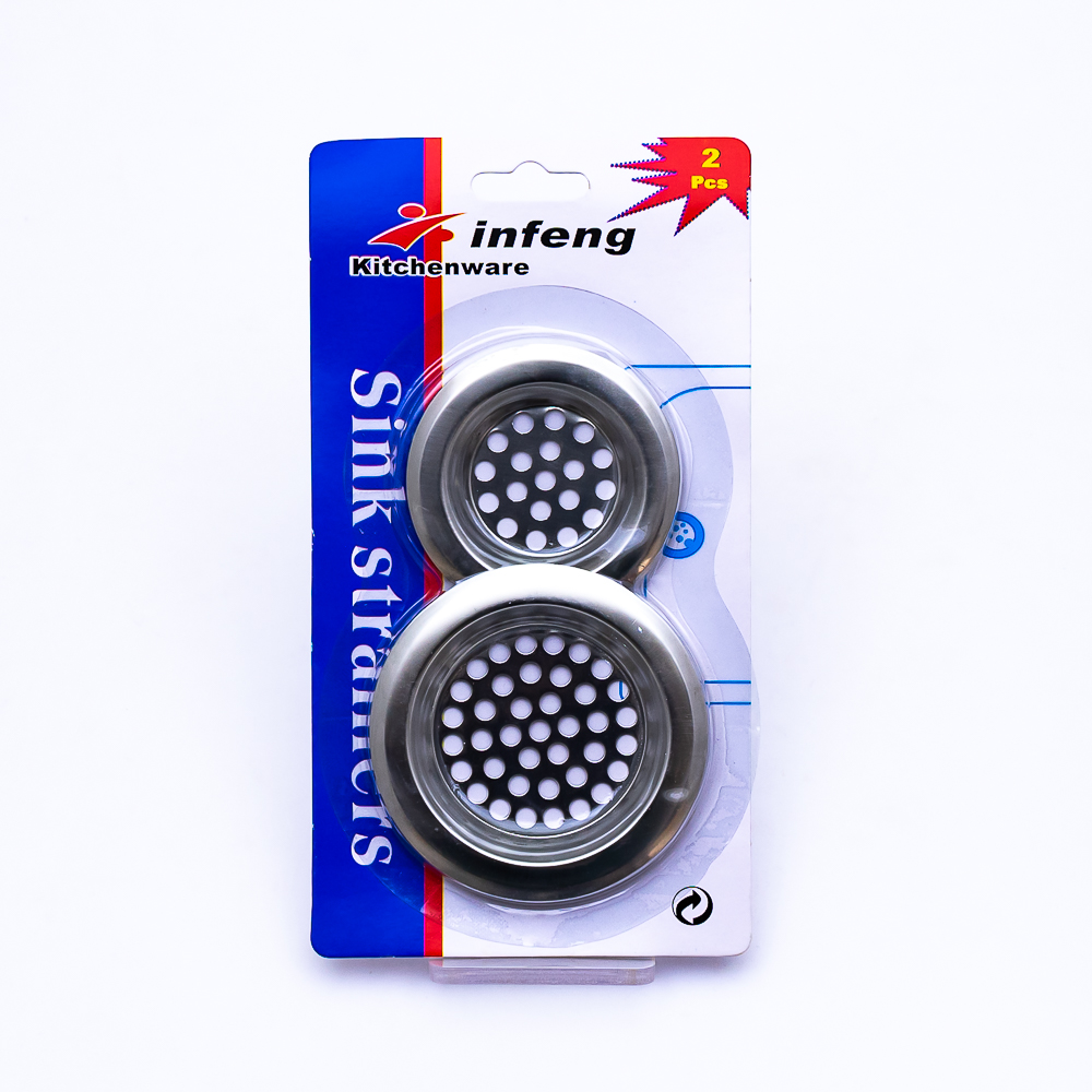 Colador de metal para pileta 2 piezas