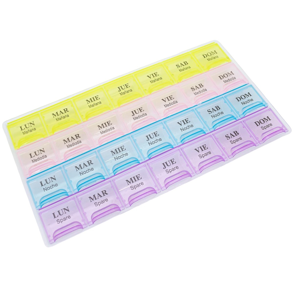Pastillero de 28 divisiones
