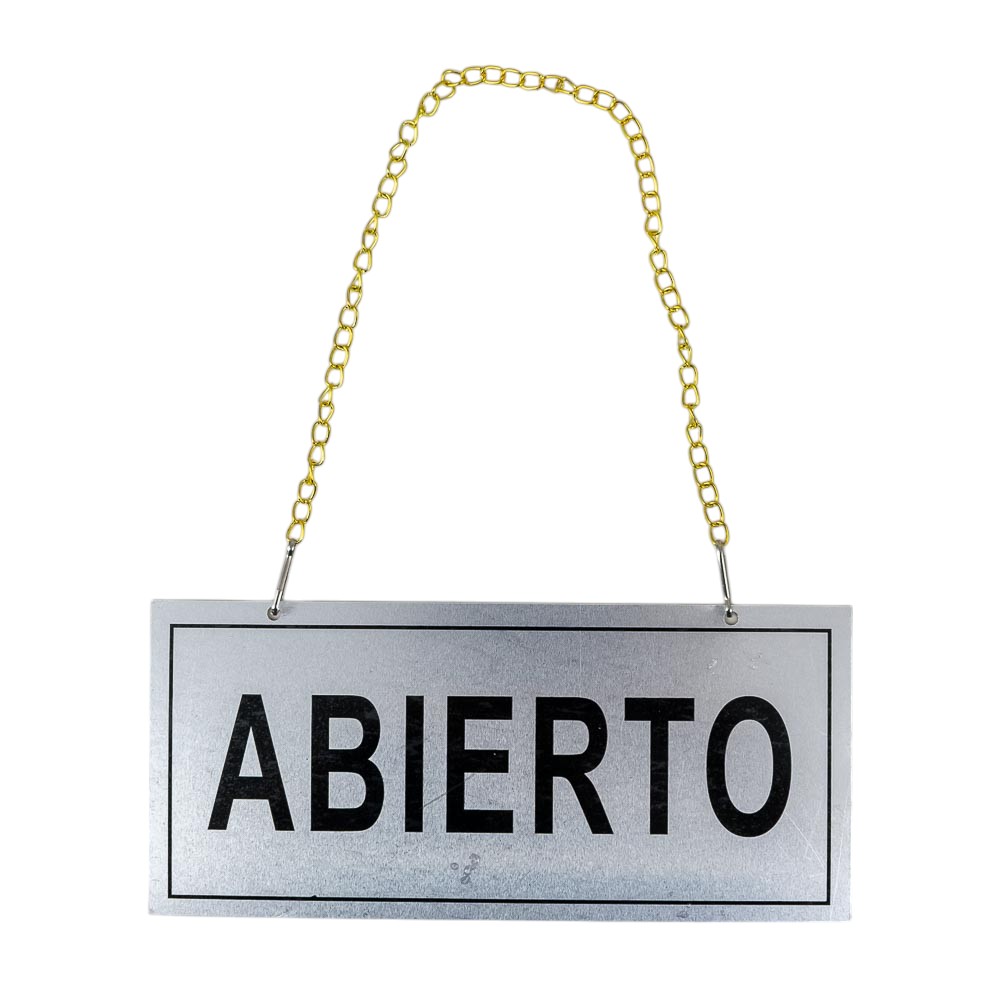 Cartel Abierto/Cerrado 20*9CM