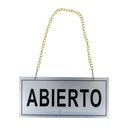 Cartel Abierto/Cerrado 20*9CM
