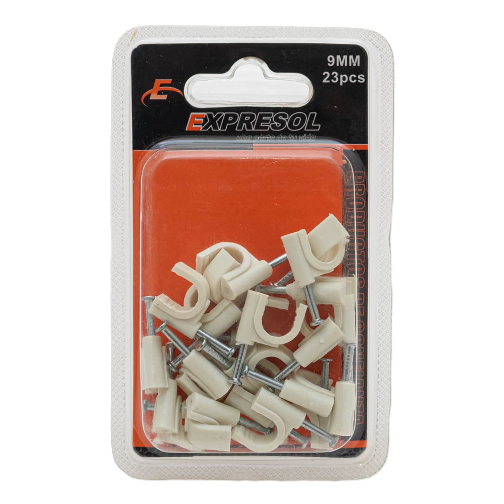 Paquete de soporte para cable 9mm 23 piezas EXPRESOL