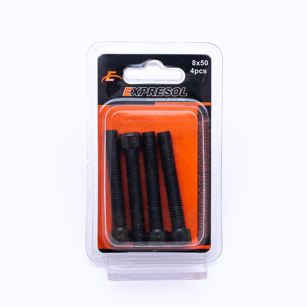 Paquete de tornillo 8*50mm 4 piezas  Expresol