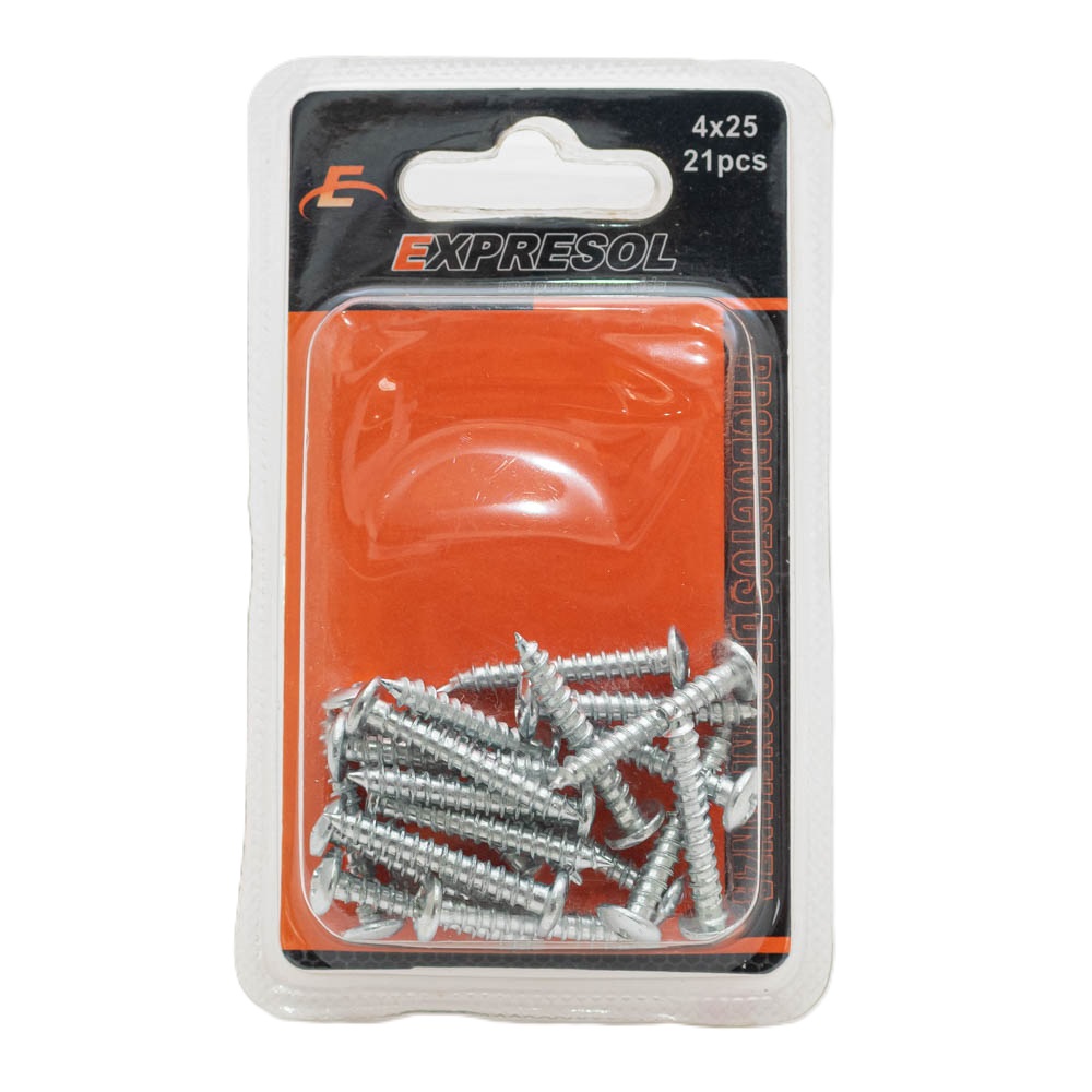 Paquete de tornillo 4*25mm 21 piezas EXPRESOL