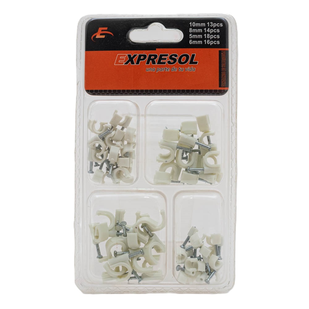Paquete de soporte para cables 4 tamaños EXPRESOL