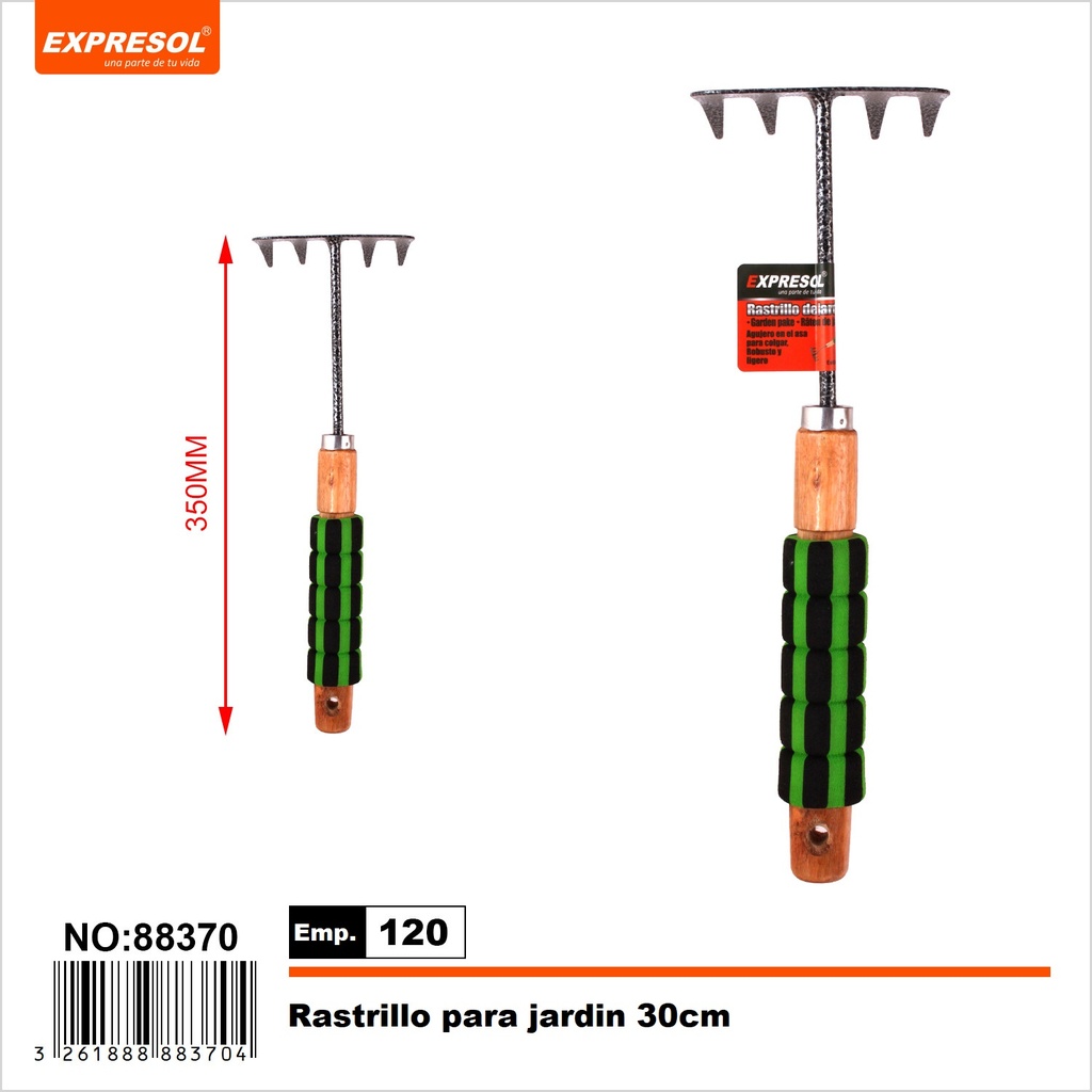 Rastrillo para jardin manual de Expresol