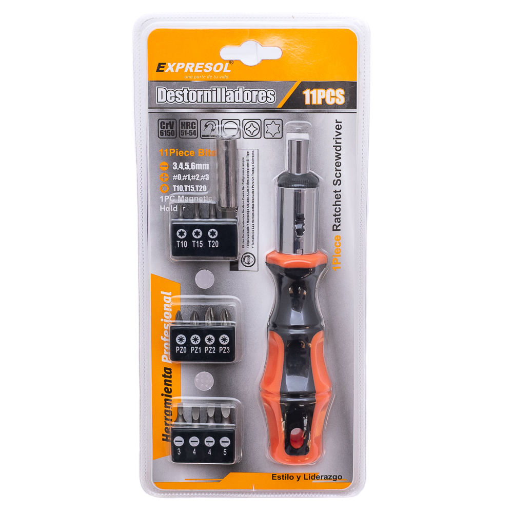 Juego de destornillador 11pc Expresol
