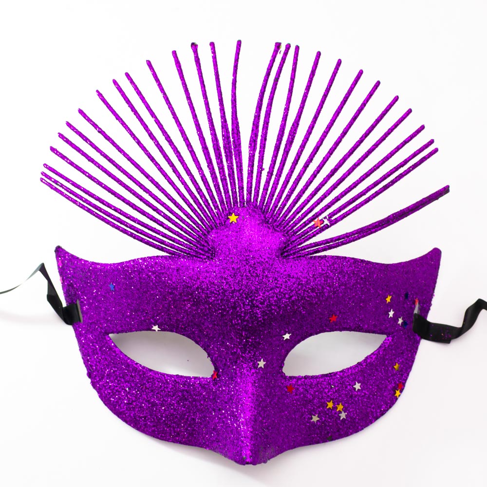 Mascara de carnaval con brillo