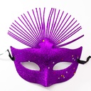 Mascara de carnaval con brillo