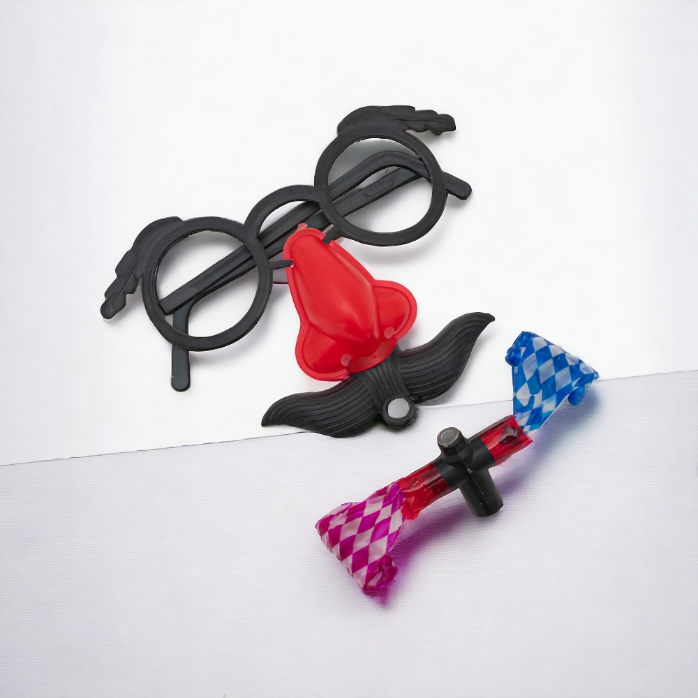 Carita con pito para sorpresita 4 piezas