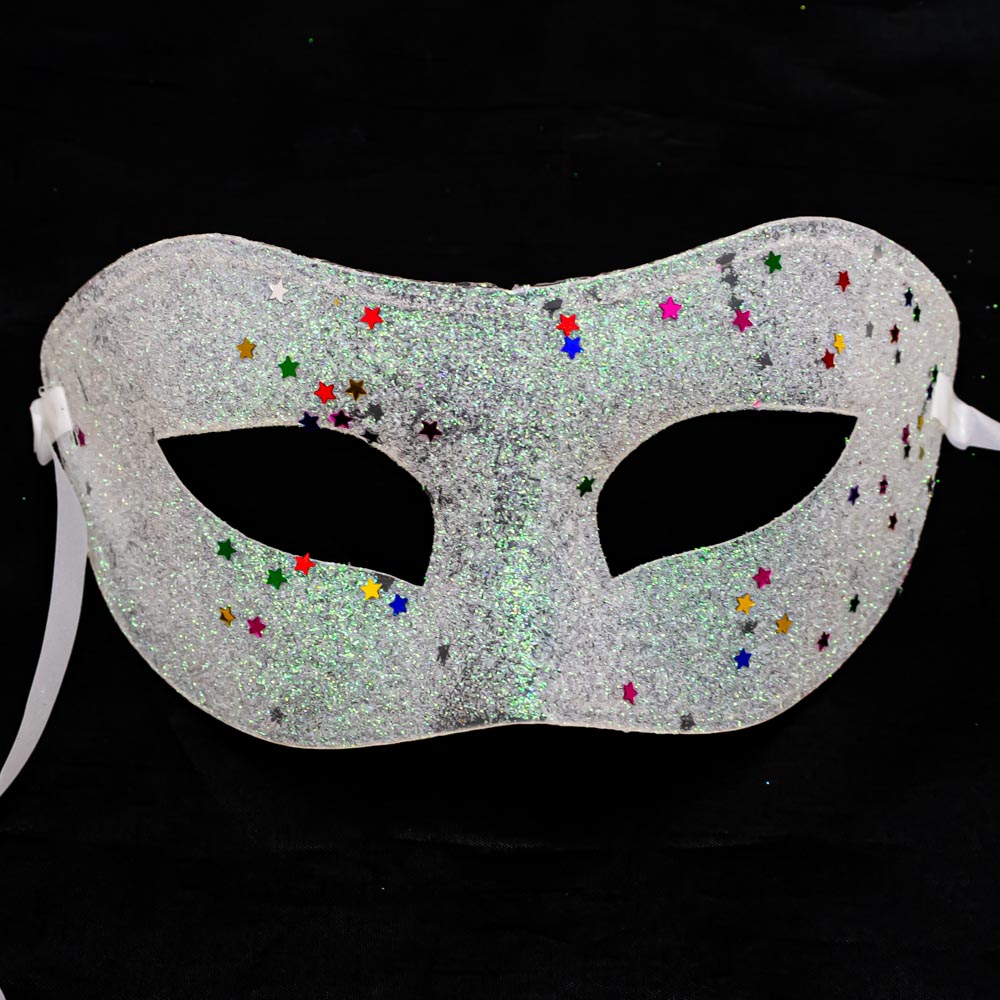 Mascara de carnaval con purpurina
